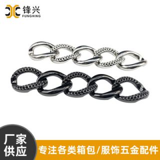 女士包包点钻合金纽链侧身华体会体育-华体会(中国)-华体会(中国)
 diy斜挎包配件金属挂链定制